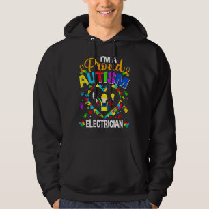 Sudadera Orgullosa conciencia de autismo eléctrico amor aut