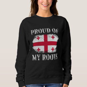 Sudadera Orgullosa De Mis Raíces Georgianas Bandera Georgia