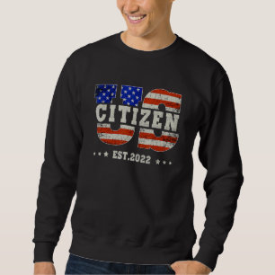 Sudadera Orgullosa Decoración De Ciudadanía Estadounidense