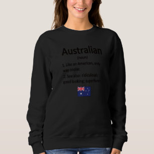 Sudadera Orgullosa definición australiana bandera australia