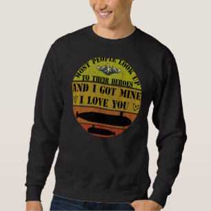 Sudadera Orgullosa Esposa Submarina Y Mamá Espo Militar Nac