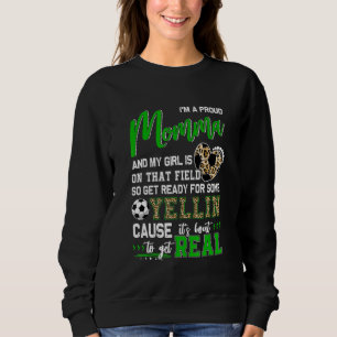 Sudadera Orgullosa familia de fútbol de mamá