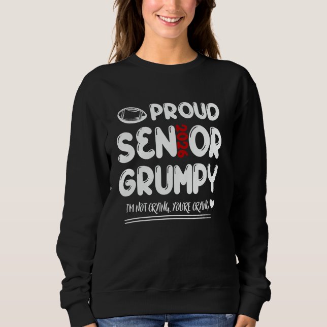 Sudadera Orgullosa familia de fútbol GRUMPY 2026 No soy C (Anverso)