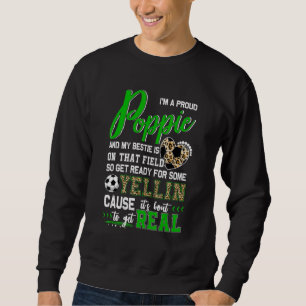 Sudadera Orgullosa familia de futbolistas de fútbol poppie