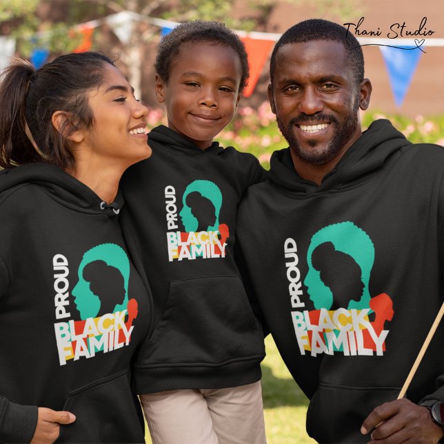 Sudadera Orgullosa familia negra Mes de historia negra (Subido por el creador)