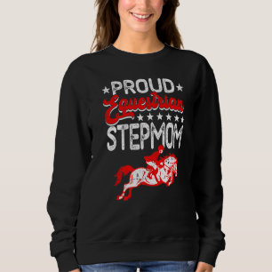 Sudadera Orgullosa fiesta de la madre ecuestre, deporte de