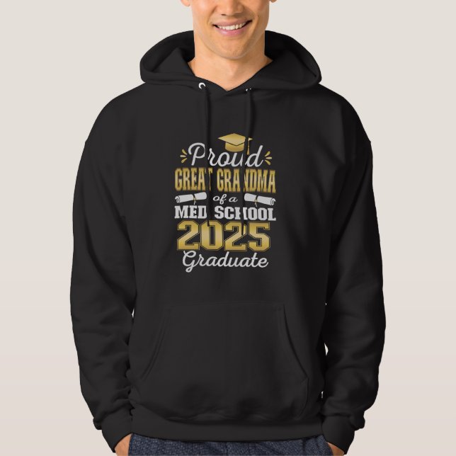 Sudadera Orgullosa Gran Abuela de la escuela secundaria 202 (Anverso)