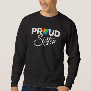 Sudadera Orgullosa hermana gay lésbica LGBT orgullo apoyo