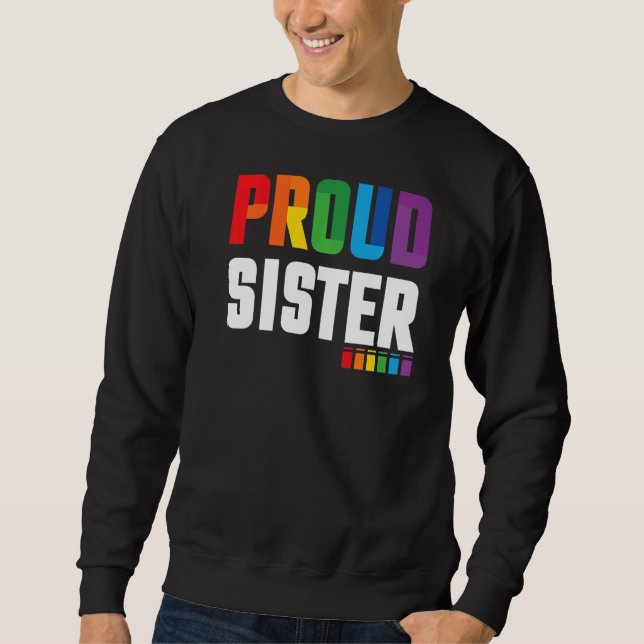 Sudadera Orgullosa Hermana Lgbt Orgullo (Anverso)