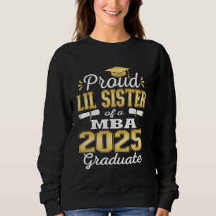 Sudadera Orgullosa hermanita de clase de 2025 graduada de M