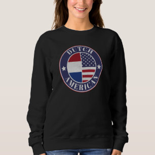 Sudadera Orgullosa insignia holandesa-estadounidense - Band