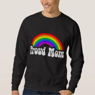 Sudadera Orgullosa madre arcoiris Mes del Orgullo Gay LGBT
