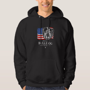 Sudadera Orgullosa madre de Bulldog inglés Bandera american