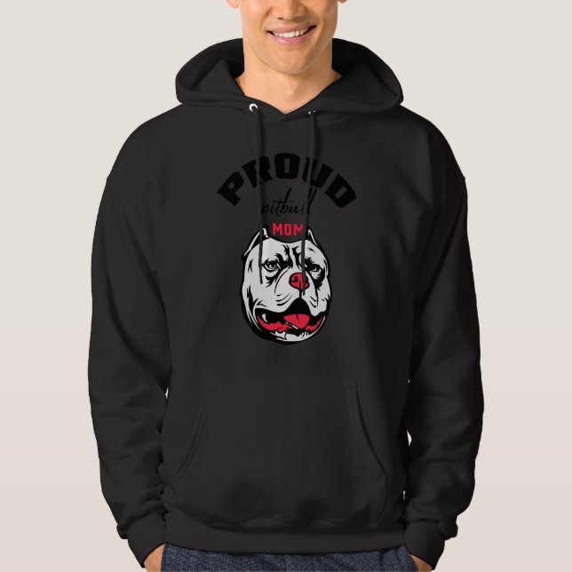 Sudadera Orgullosa madre de Pitbull 393 (Anverso)