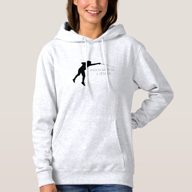 Sudadera Orgullosa madre de un esgrimista (Anverso)