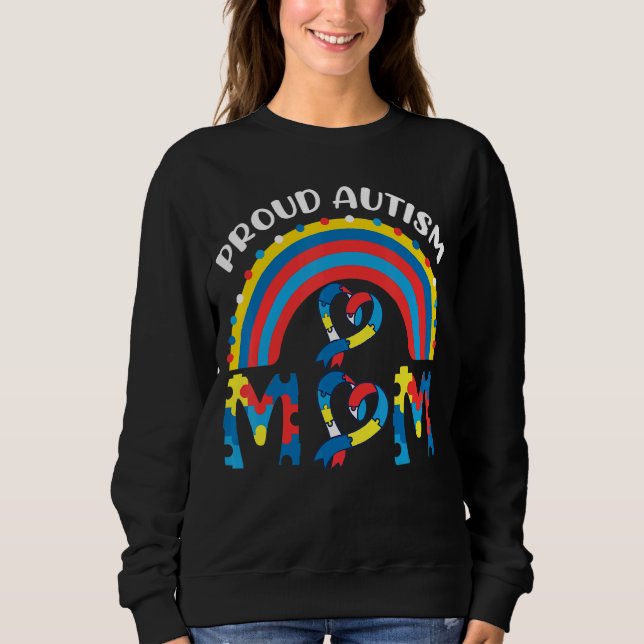 Sudadera Orgullosa madre del autismo (Anverso)