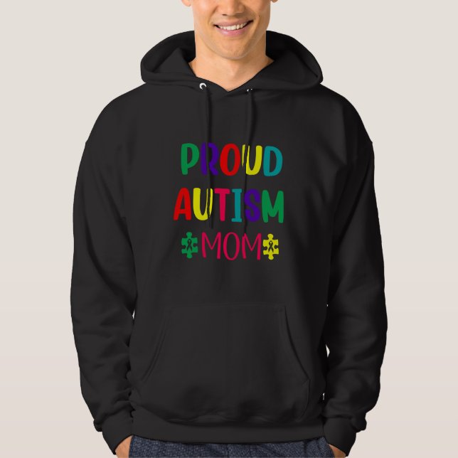 Sudadera Orgullosa madre del autismo (Anverso)
