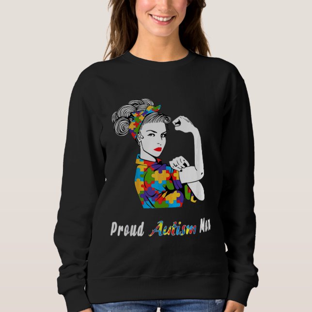 Sudadera Orgullosa madre del autismo 75 (Anverso)