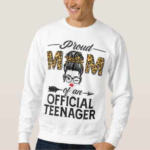 Sudadera Orgullosa madre del leopardo adolescente oficial I