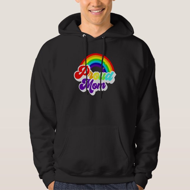 Sudadera Orgullosa Mamá Arcoíris Lgbt Mamá Lgbt Mes del Org (Anverso)