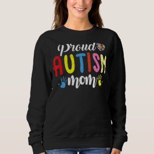 Sudadera Orgullosa mamá Autismo Conciencia Familia Matando 