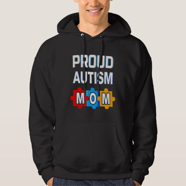 Sudadera Orgullosa mamá autista esencial (Anverso)