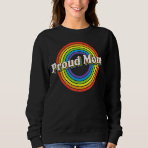 Sudadera Orgullosa Mamá Bandera Lgbt Lgbtq Lesbiana Gay Bis
