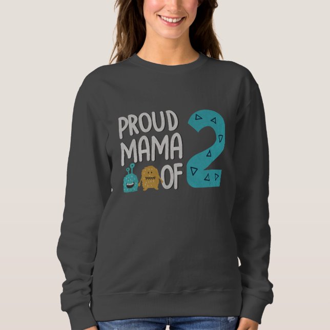 Sudadera Orgullosa mamá de dos (Anverso)