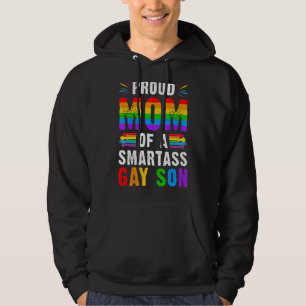 Sudadera Orgullosa Mamá De Un Satisfecho Gay Son Lgbt Ally 