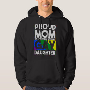 Sudadera Orgullosa Mamá De Una Impresionante Hija Gay Lgbtq