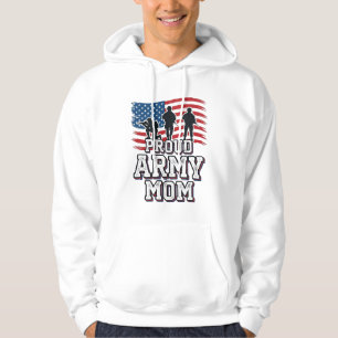 Sudadera Orgullosa Mamá del Ejército Camiseta Militar Patri