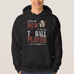 Sudadera Orgullosa Mamá Del Jugador De Pelota Más Cuidadoso