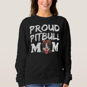 Sudadera Orgullosa Mamá Pitbull, Funny Pit Bull Mamá Relaja