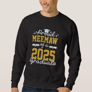 Sudadera Orgullosa Meemaw De Un Graduado Senior De La Clase