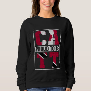 Sudadera Orgullosa mezcla canadiense trinitense con Canadá