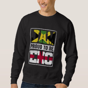 Sudadera Orgullosa mezcla jamaiquina de inglés con Jamaica
