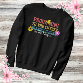 Sudadera Orgullosa Mimi Floral Grandma Life Retro