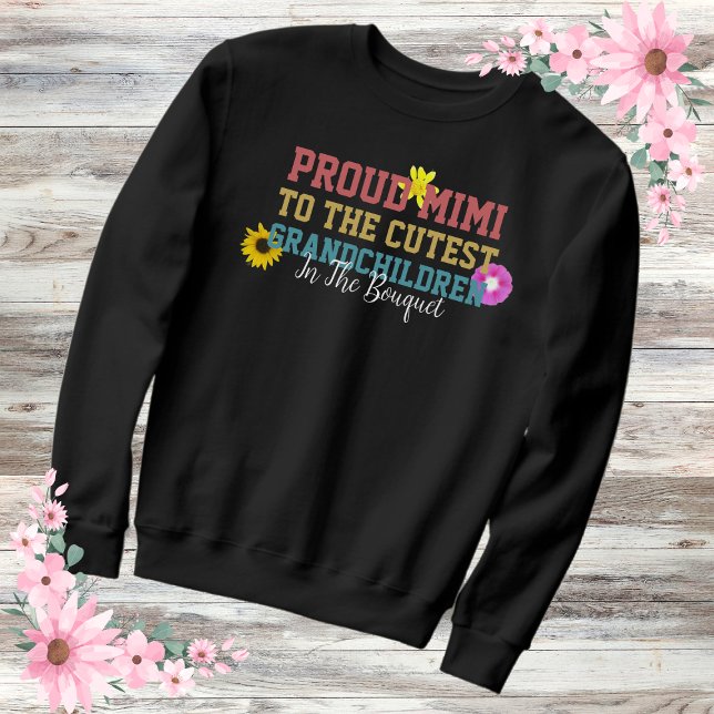 Sudadera Orgullosa Mimi Floral Grandma Life Retro (Subido por el creador)