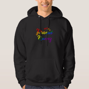 Sudadera Orgullosa nana Bandera del Orgullo Gay Mamá Prisió