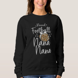 Sudadera Orgullosa Nana de Fútbol Nana Leopardo Espíritu de