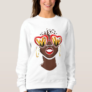 Sudadera Orgullosa negra afroamericana afro negro hilo negr