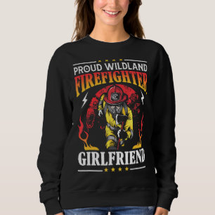 Sudadera Orgullosa novia del bombero salvaje