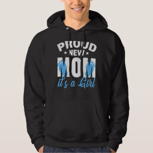 Sudadera Orgullosa nueva vida de mamá, es un niño, el géner