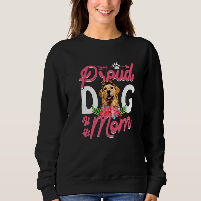 Sudadera Orgullosa perrera de mamá graciosa de madre de per (Anverso)