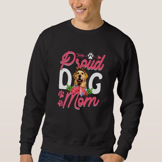 Sudadera Orgullosa perrera de mamá graciosa de madre de per (Anverso)