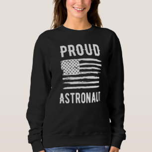 Sudadera Orgullosa profesión astronauta Bandera estadounide