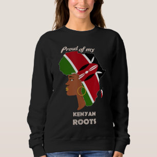 Sudadera Orgullosa raíz keniana de Mes de la Historia Negra