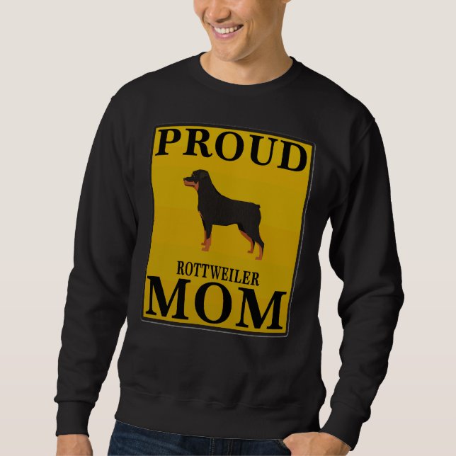 Sudadera Orgullosa Rottweiler Mom Rottweiler (Anverso)