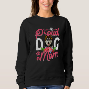 Sudadera Orgullosa siberiana Husky Dog Mom graciosa madre D
