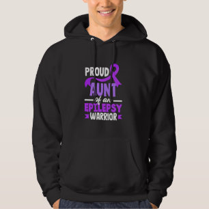Sudadera Orgullosa Tía De La Epilepsia De La Guerrera Epile
